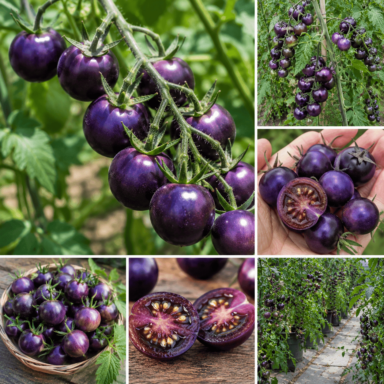 Rainbow Heirloom Cherry Tomato Seeds (Multi-Color Cluster)
